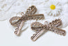 10 pcs Antique Gold Lace Bow Tie Knot Connectors Pendants A3097