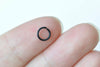 100 pcs E Coating Black Open Jump Rings  4mm/5mm/6mm/8mm