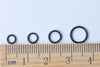 100 pcs E Coating Black Open Jump Rings  4mm/5mm/6mm/8mm