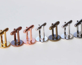 10 pcs Cuff Links Cufflinks Bezel Setting Match 10mm-20mm Cameo