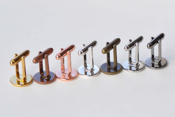 10 pcs Cuff Links Cufflinks Bezel Setting Match 10mm-20mm Cameo