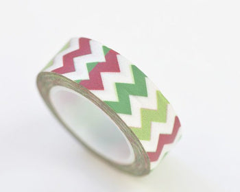 Colorful Chevron Washi Tape Scrapbooking Tape 15mm x 10M Long A12027