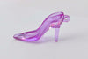 10 pcs Acrylic Clear Pink Blue High Heel Shoes Charms Pendants Mixed Color