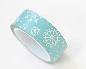 Snowflake Winter Adhesive Washi Tape 15mm x 5M Roll A13307