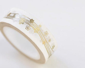 Flower Adhesive Washi Tape 15mm Wide x 10M Roll A12978