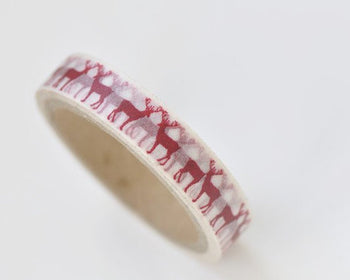 Nordic Deer Merry Christmas/ Happy Holiday Planner Washi Tape 20mm x 5M A12025