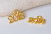 30 pcs New Year 2018 Charms Shiny Gold/Antique Silver/Antique Bronze