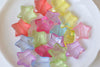 Acrylic Faceted Star Beads Mixed Color Size 15mm Set of 30 A7040