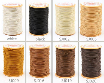0.6mm Round Wax Cord Polyester Thread Hand Sewing Essential 60 meters