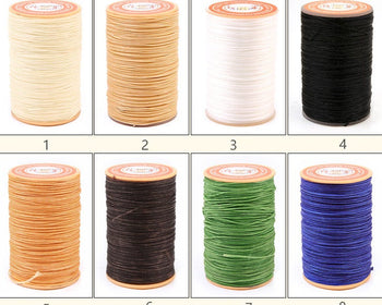 0.5mm Round Wax Polyester Thread Cord For Leather Craft 60 meters