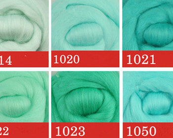 Colorful Needle Felting Wool Australian Merino Wool 5G(0.17 OZ) A Pack