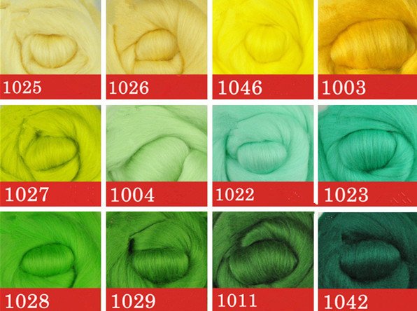 Australian Merino Wool Colorful Needle Felting Wool 5G(0.17 OZ) A Pack