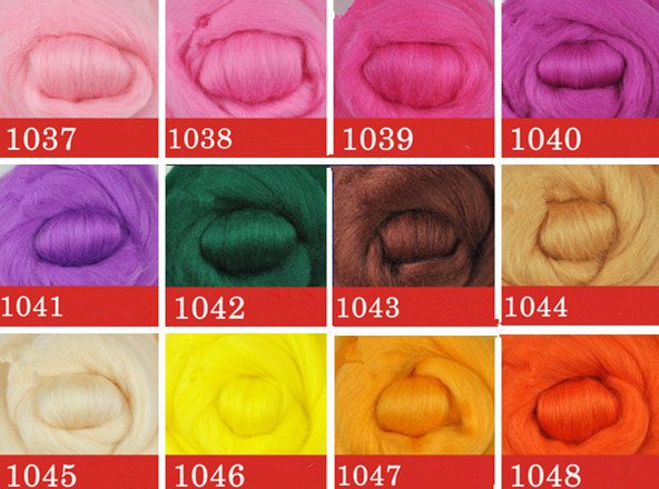 Colorful Australian Merino Wool Needle Felting 5G A Pack