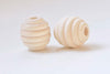 20 pcs Unvarnished Beech Wood Baby Teething Beehive Beads A7428