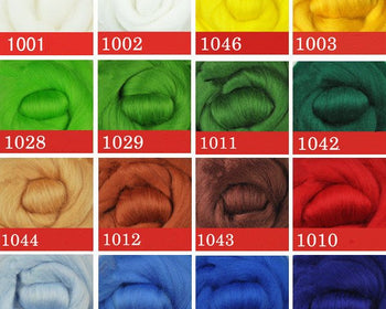Australian Merino Wool Colorful Needle Felting Wool 5G(0.17 OZ) A Pack