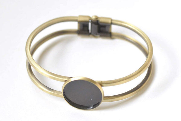 1 pc Antique Bronze Brushed Brass Bangle Bracelet Cuff 20mm/25mm