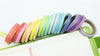 Scrapbooking Tape Colorful Washi Tape Full Set, Rainbow Card Scrapbooking Tape, Gift Wrapping Tape Set of 20 A13182