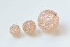 10 pcs Rose Gold Iron Hollow Wire Knots Ball Beads 10mm/12mm/18mm