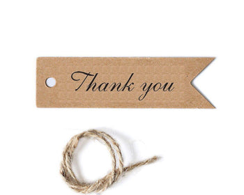 Thank You Tags Wedding Gift Tag Hang Tags 2cm x 7cm (0.78 x 2.7 inch)  A10902