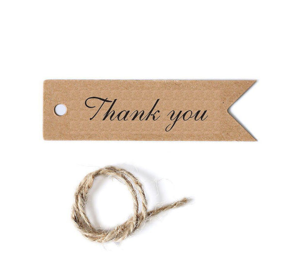 Thank You Tags Wedding Gift Tag Hang Tags 2cm x 7cm (0.78 x 2.7 inch)  A10902