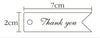 Thank You Tags Wedding Gift Tag Hang Tags 2cm x 7cm (0.78 x 2.7 inch)  A10902