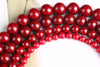 One Strand Mother of Pearl Round Beads Red/White/Pink/Blue/Yellow