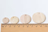 10 pcs Unfinished Round Wood Chips Pendants Beads Findings