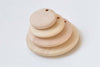 10 pcs Unfinished Round Wood Chips Pendants Beads Findings