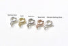 10 pcs Sterling Silver Spring Ring Clasps Silver/Platinum/Gold/Rose Gold