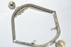 Retro Pearl Head Purse Frame With Screws Handle Purse Frame 18cm ( 7")