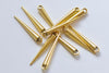 10 pcs Antique Gold Lovely Pin Spikes Charms 5x34mm