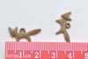 30 pcs Antique Bronze Small Fox Animal Charms 10x20mm A6358