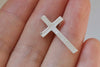 30 pcs Antique Silver Blank Cross Embellishment Stamping No Loop 14x25mm A1901