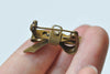 10 pcs Brass Bow Safety Pin Brooch Findings 17x28mm