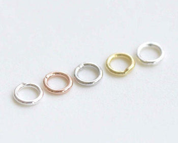 20 pcs 925 Solid Sterling Silver Closed Soldered Jump Rings Size 3mm/3.5mm/4mm/5mm