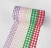 Set of 5 Grid Pattern Japanese Masking Tape 15mm wide x 5M long A12072