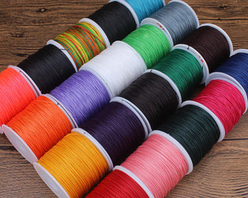 0.5mm Round Wax Cord Polyester Thread 100 Meters Roll