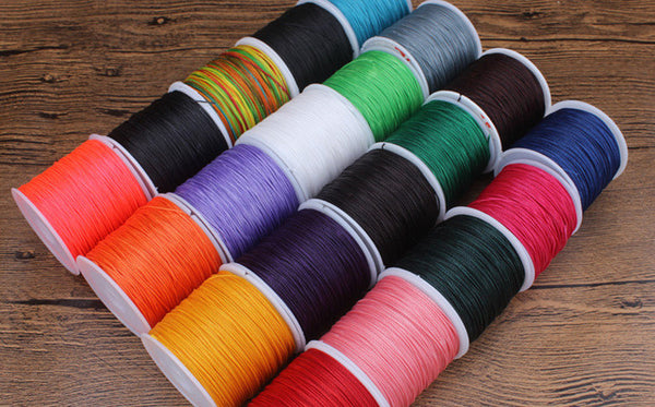 0.5mm Round Wax Cord Polyester Thread 100 Meters Roll