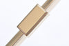 18 x 7.5cm ( 7" x 3" ) Light Gold Purse Frame Handle Purse Frame With Screws