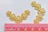 20 pcs Shiny Gold V Shaped Five Flower Connectors Charms 20x33mm A7158