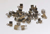 Fold Over Crimp Head Clasps Antique Bronze Cord Ends 3.5x6mm Set of 100  A3071