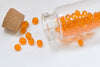 700 pcs Orange Irregular Glass Loose Seed Beads 4mm A8416
