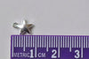 Shiny Silver Puffy Star Charms Blank Charms  7mm Set of 50 pcs A8769