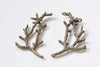 10 pcs Antique Bronze Dotted Tree Branch Connectors Coral Charms 30x52mm A8926