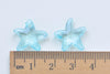 Acrylic Starfish Beads Star Charms Mixed Color Size 15mm Set of 30 A7285