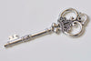 Crown Key Pendants Charms 32x83mm Set of 5 Antique Bronze/Silver/Gold/Copper