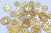 Bulk Gear Charms Collection Antique Gold Wheel Parts Pendants Mixed Style Set of 100 A1027