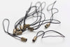 Simple Black Strap Lariat Lanyard Cell Phone Strap Accessory Set of 50 pcs A5202