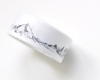 Mountains Washi Tape/ Watercolor Planner Tape/ Japanese Masking Tape 15mm x 3 Meters Roll A12035
