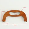 25cm (10") Retro Purse Frame Large Wood Handle Purse Frame With Screws Pick Color